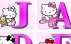 LETTRE DE PORTE HELLO KITTY