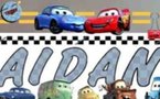 AFFICHE 18-24 cm : son prénom avec Cars