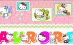 AFFICHE 18-24 cm : son prénom avec HELLO KITTY