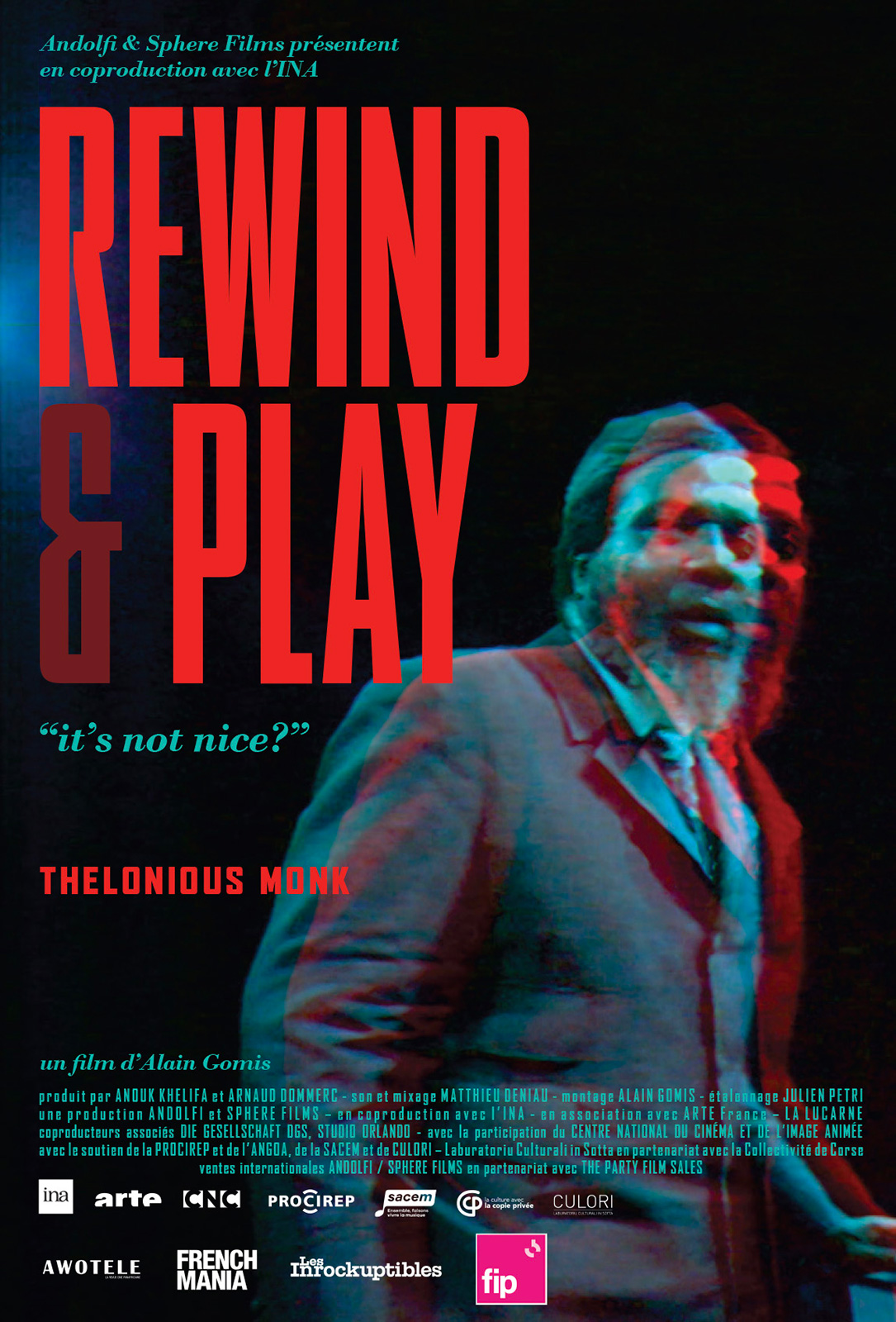 Rewind And Play - Thelonious Monk en 1969 - Réalisateur Alain Gomis Rewind And Play - Thelonious Monk en 1969 - Réalisateur Alain Gomis