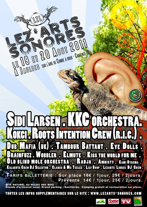 Festival Lez'Arts Sonores - 19 et 20 août 2011 - Jauldes (16560)