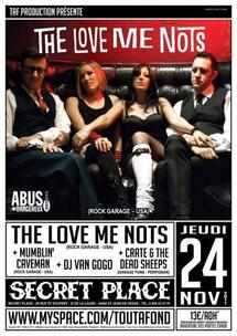 [24-11] THE LOVE ME NOTS + GUESTS AND DJs@ SECRET PLACE – 34 