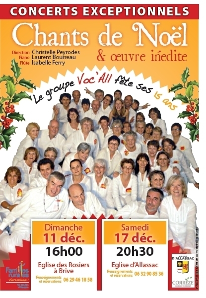 Le groupe voc'all fête ses 15 ans Le groupe voc'all fête ses 15 ans