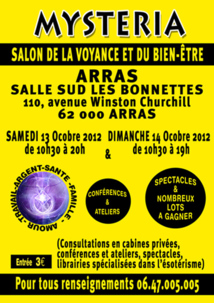 MYSTERIA,SALON DE LA VOYANCE ET DU BIEN-ETRE A ARRAS MYSTERIA,SALON DE LA VOYANCE ET DU BIEN-ETRE A ARRAS