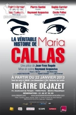La Véritable Histoire de Maria Callas dévoilée au Théâtre Déjazet