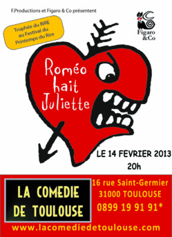 Roméo hait Juliette fêtent la St Valentin Roméo hait Juliette fêtent la St Valentin