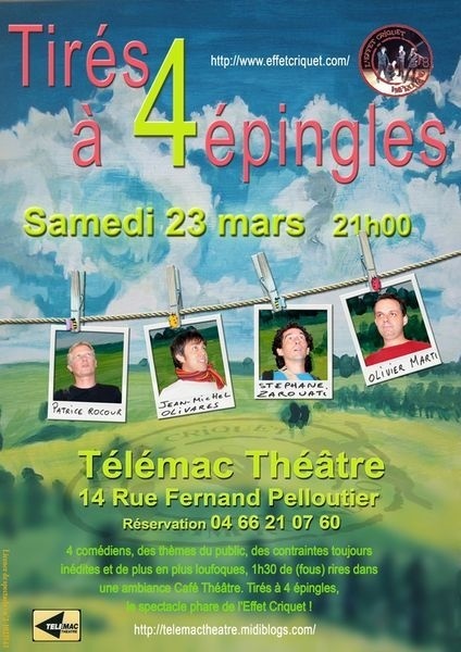 Tirés à 4 épingles par l'Effet Criquet Tirés à 4 épingles par l'Effet Criquet