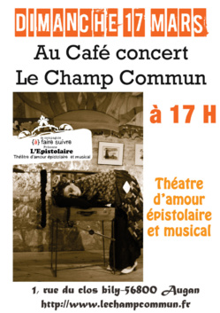 Théatre épistolaire interactif et musical Théatre épistolaire interactif et musical