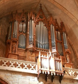 Abbatiale de Foix, concert orgue et chant, Elisabeth AMALRIC et Philippe FRANCOIS