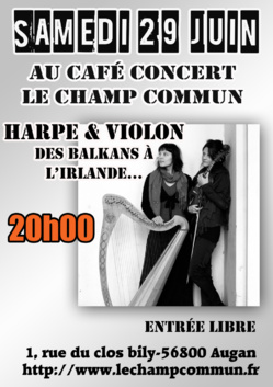 Concert Duo deliou - Harpe & Violon