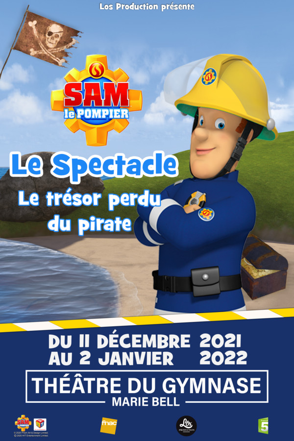 Sam Le Pompier au Théâtre du Gymnase pour les fêtes avec Le Trésor perdu du pirate