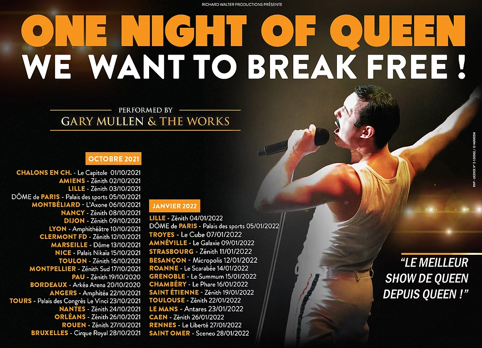 One Night Of Queen de retour en tournée en janvier One Night Of Queen de retour en tournée en janvier