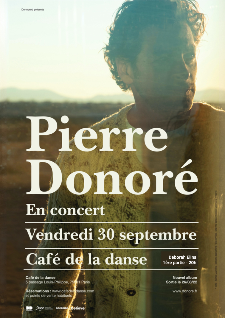 Pierre Donoré nous fait découvrir l'album Bien Fait pour toi au Café de la Danse le 30/09 Pierre Donoré nous fait découvrir l'album Bien Fait pour toi au Café de la Danse le 30/09