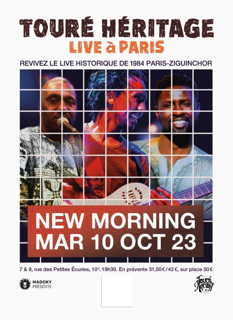 Touré Héritage au New Morning le 10/10 pour un concert hommage à Touré Kunda