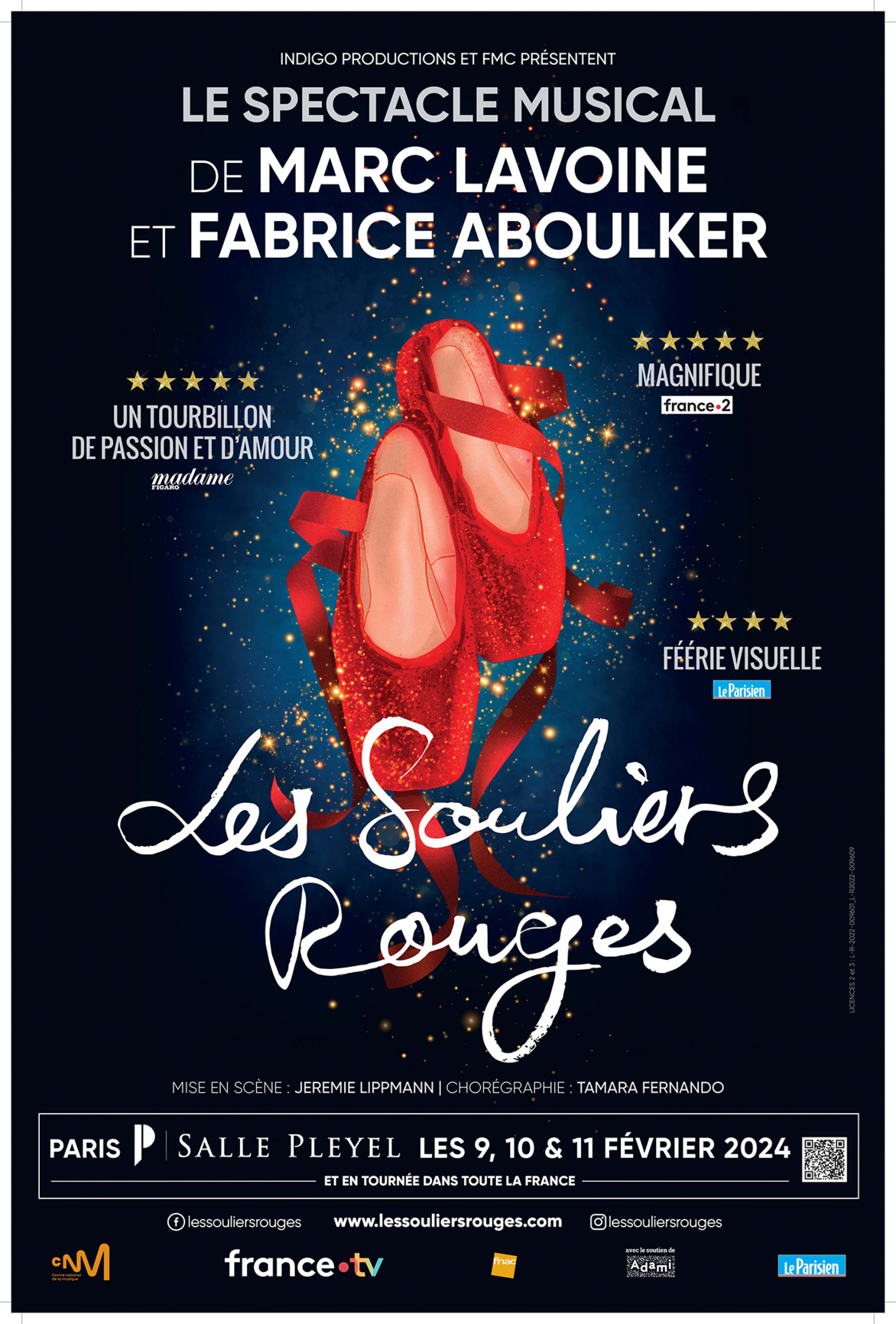 Les Souliers Rouges de retour à Paris à la Salle Pleyel les 9, 10 et 11 février 2024 Les Souliers Rouges de retour à Paris à la Salle Pleyel les 9, 10 et 11 février 2024