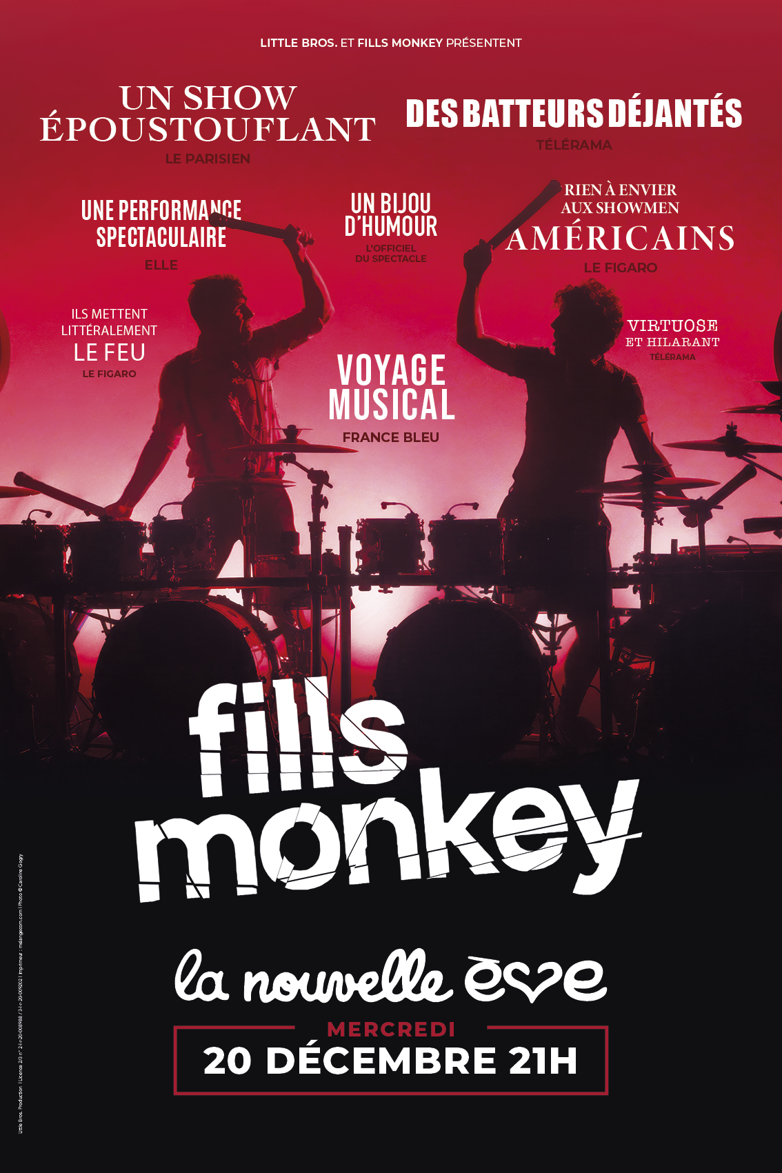 Fills Monkey de retour à La Nouvelle Eve le 20/12 et à La Cigale l'année prochaine Fills Monkey de retour à La Nouvelle Eve le 20/12 et à La Cigale l'année prochaine