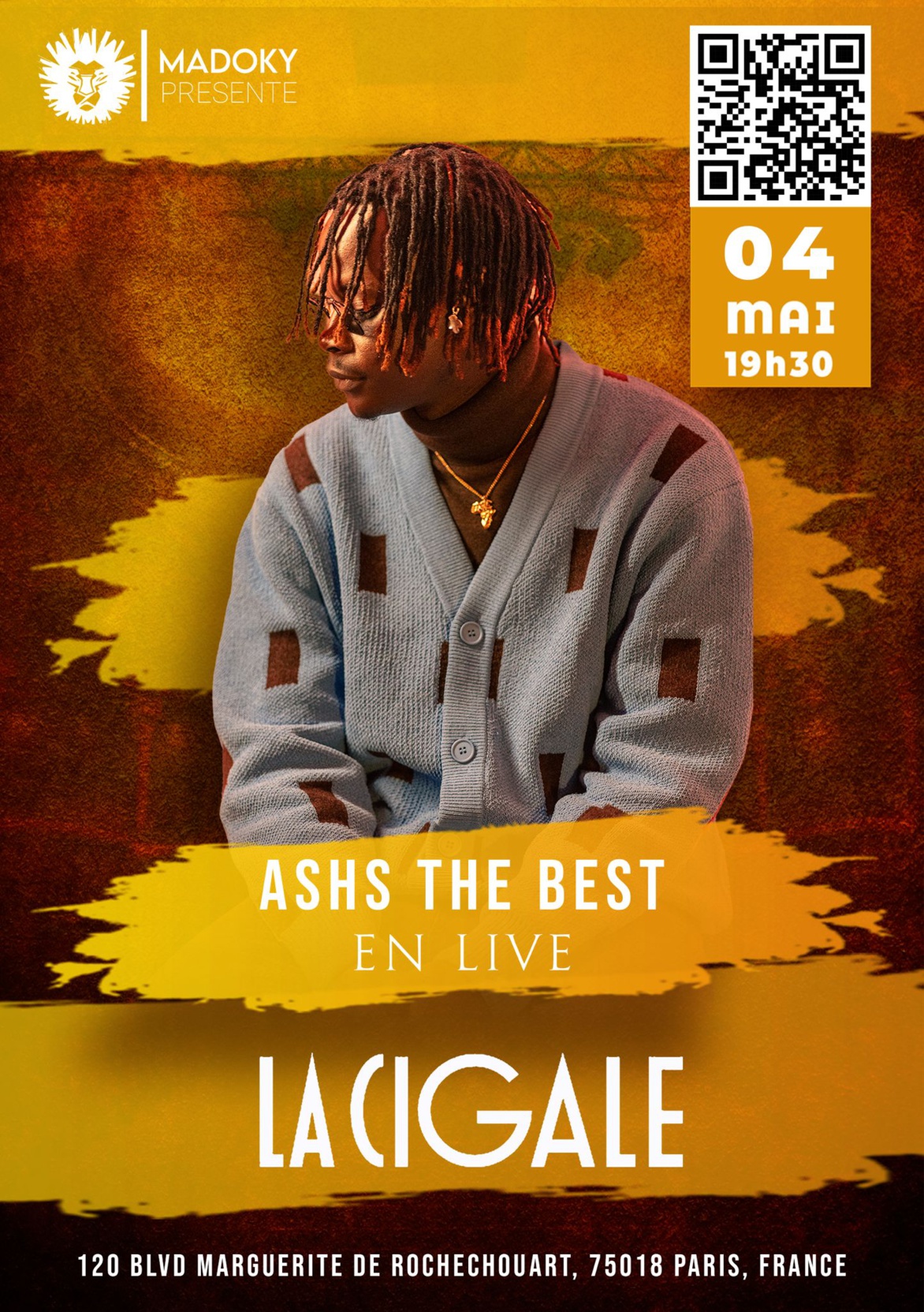 Ashs The Best revient en concert exceptionnel à La Cigale à Paris le 04/05/2024