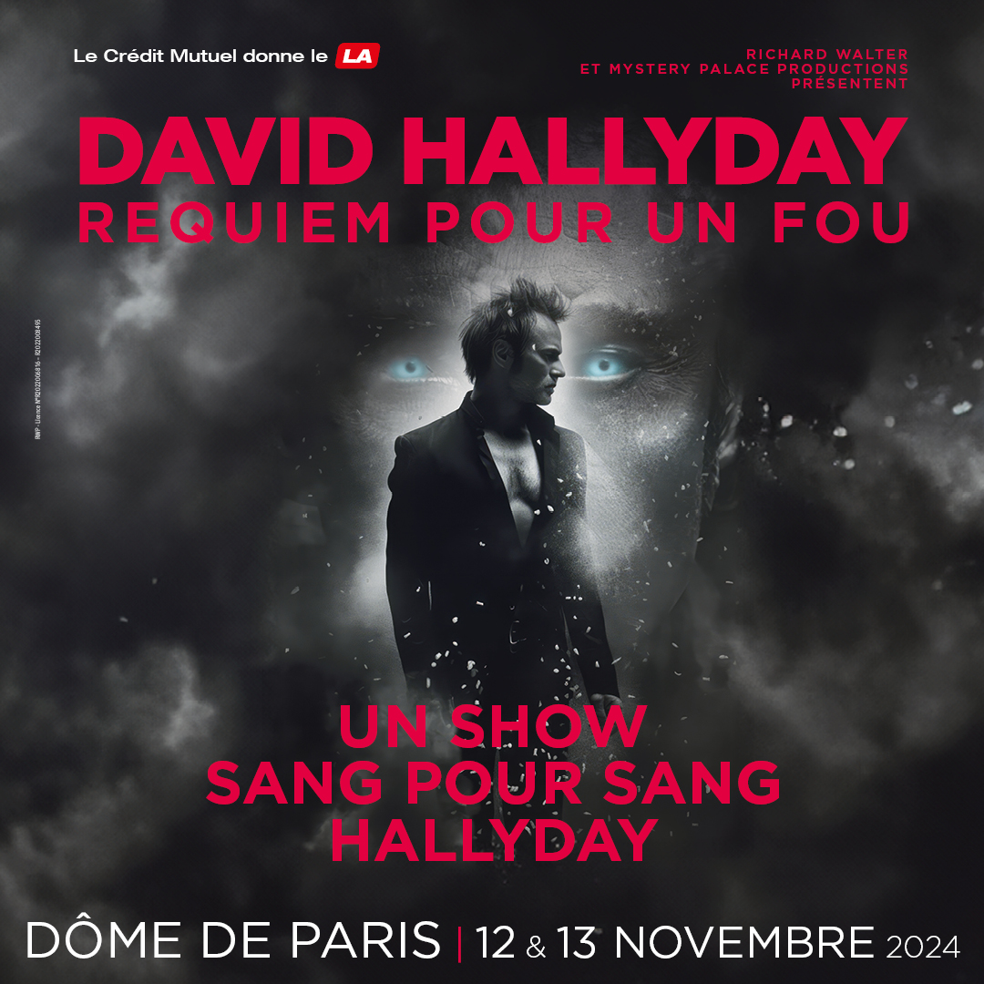 David Hallyday bientôt en tournée Requiem pour Un fou et au Dôme de Paris (12 et 13/11/2024)