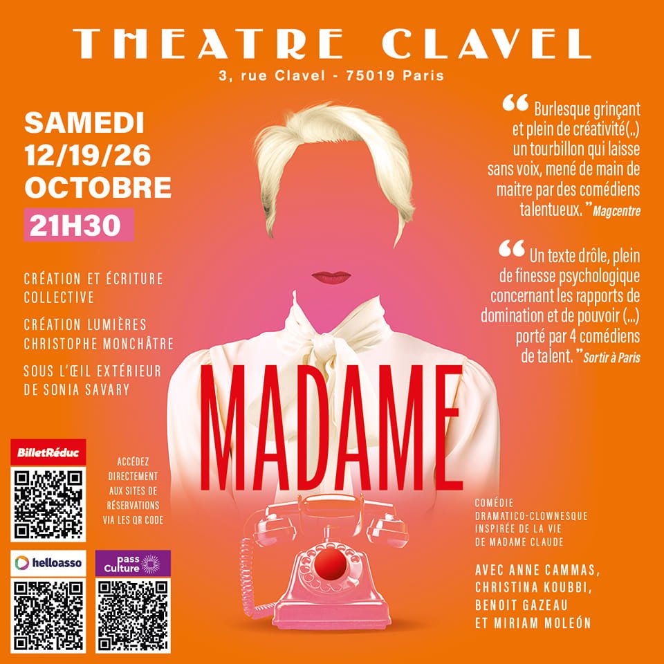 Madame, une pièce somptueuse sur Madame Claude Madame, une pièce somptueuse sur Madame Claude