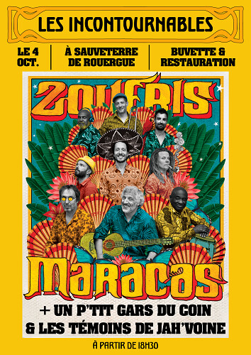 retrouvez les Zoufris Maracas pour l'ultime date de leur tournée 2025!