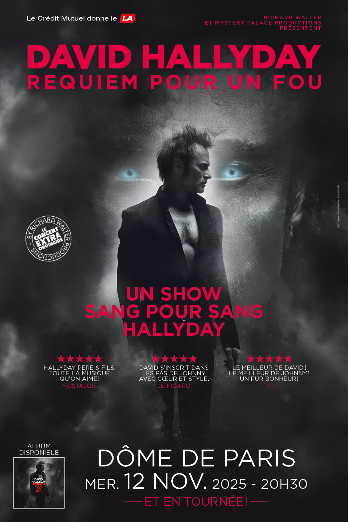 David Hallyday au Dôme de Paris pour la tournée Requiem pour un fou David Hallyday au Dôme de Paris pour la tournée Requiem pour un fou