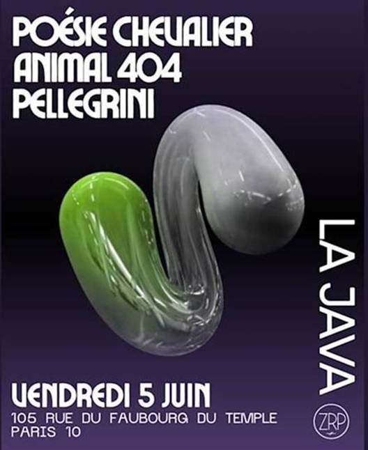 Poésie Chevalier en concert à La Java le 5 juin
