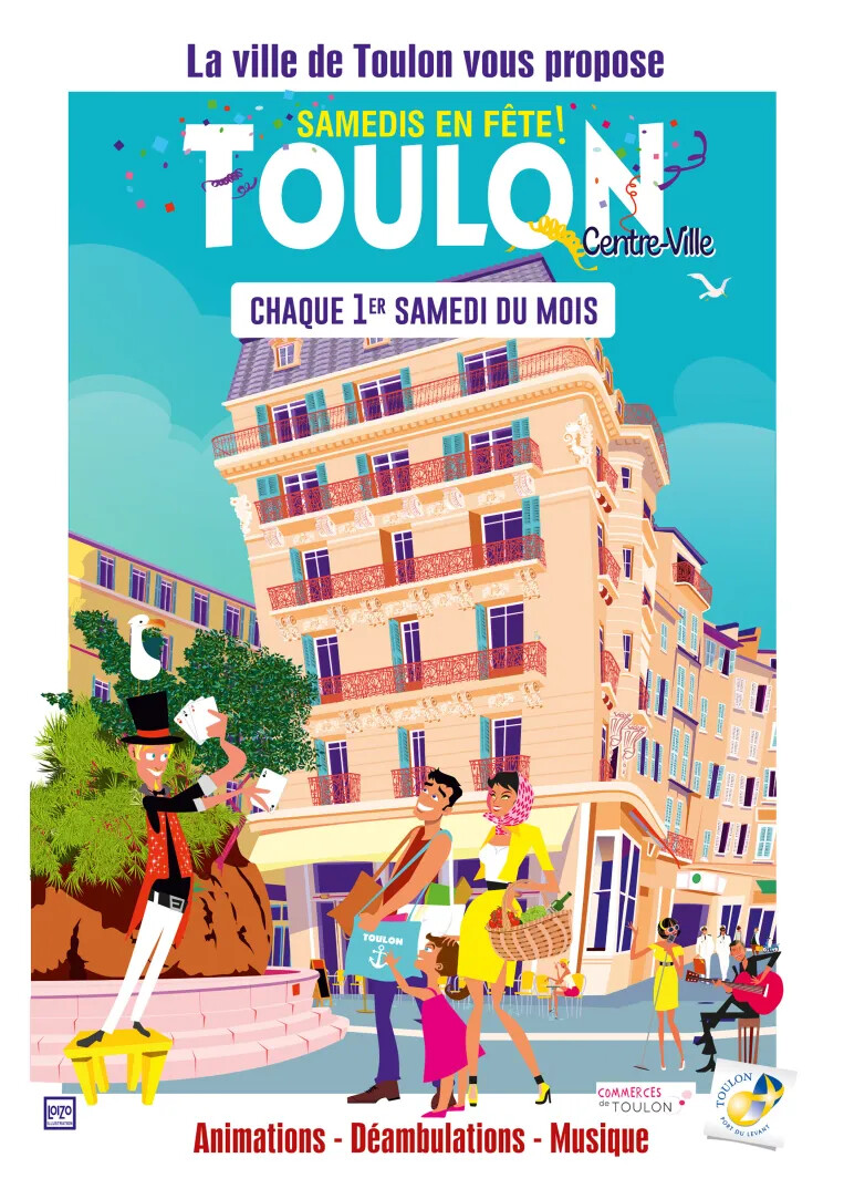 SAMEDI EN FÊTE : Toulon célèbre l’été au cœur du centre-ville — 4 juillet 2026 SAMEDI EN FÊTE : Toulon célèbre l’été au cœur du centre-ville — 4 juillet 2026