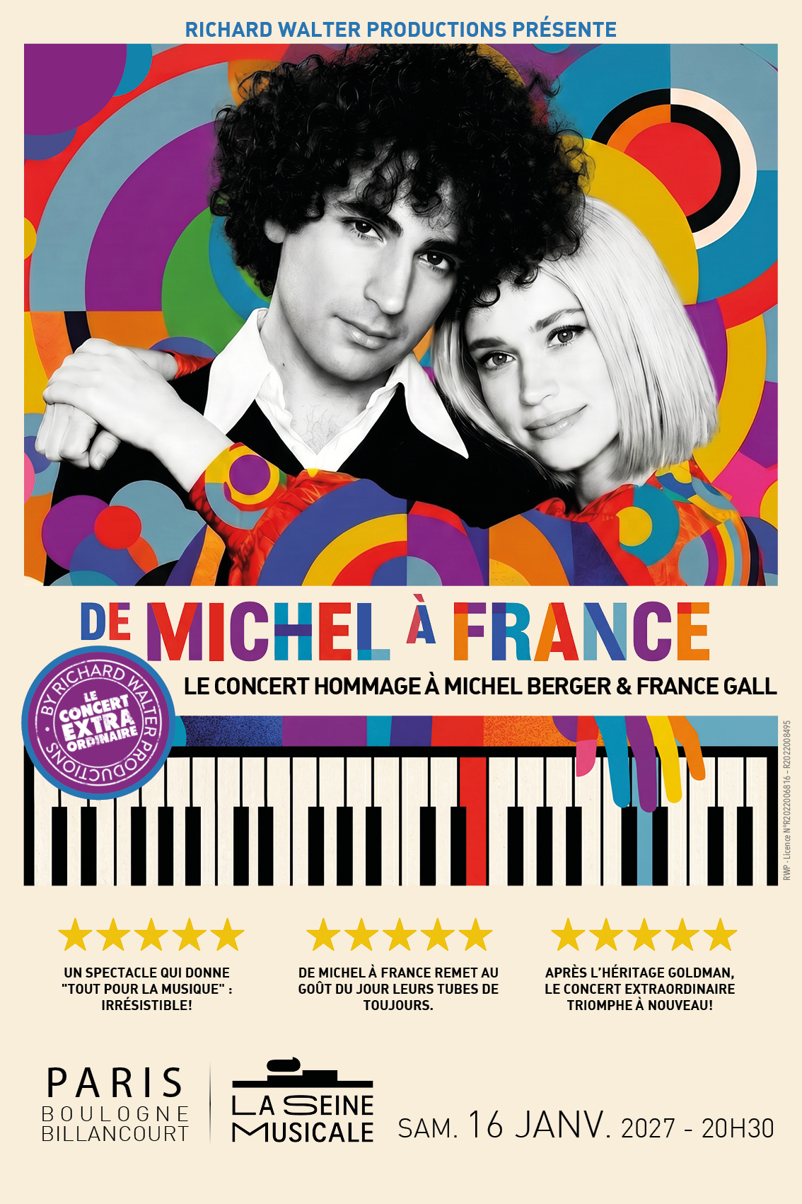 De Michel à France : Michel Berger & France Gall à l'honneur dans un spectacle musical inoubliable