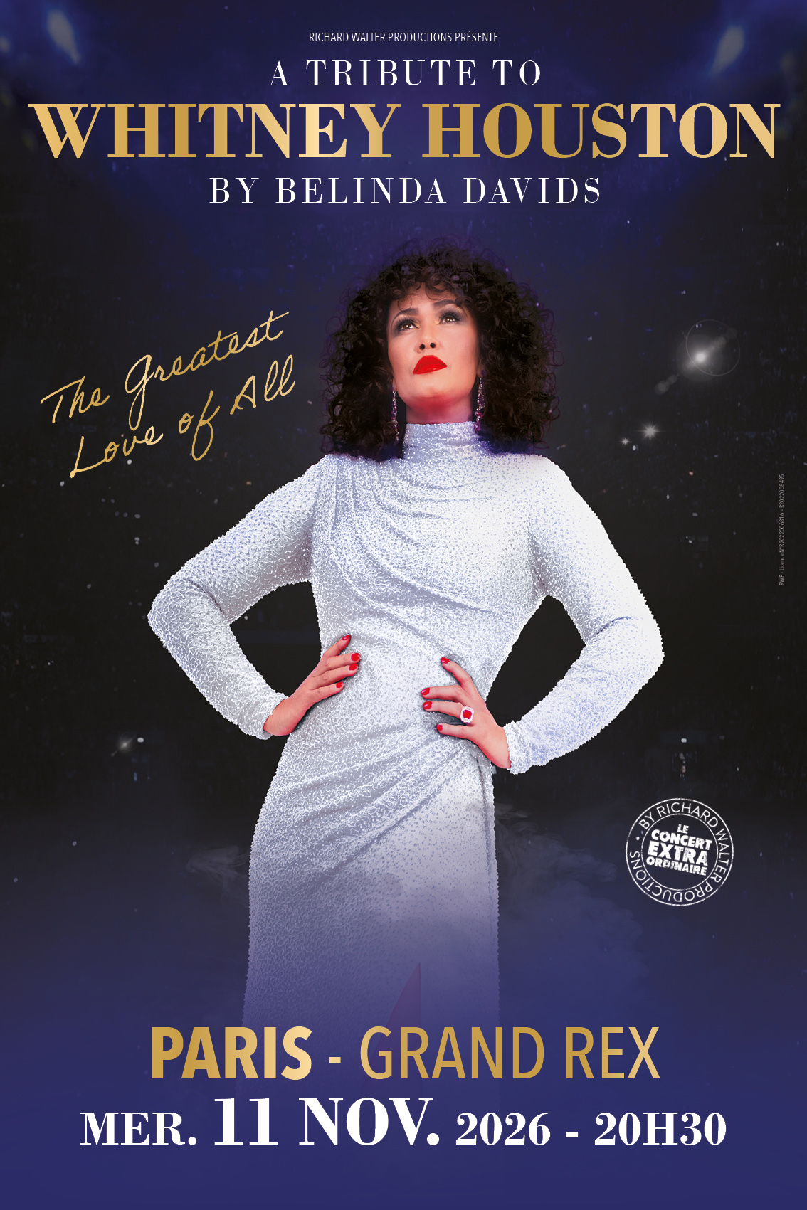 A Tribute To Whitney Houston : Belinda Davids retrouve les grands classiques de Whitney Houston au Grand Rex