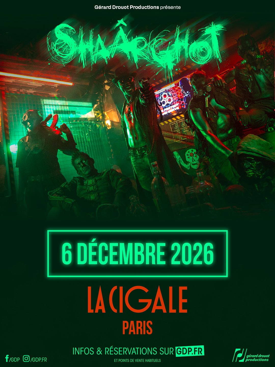 Shaârghot : La Cigale accueille une déferlante metal le 6 décembre 2026