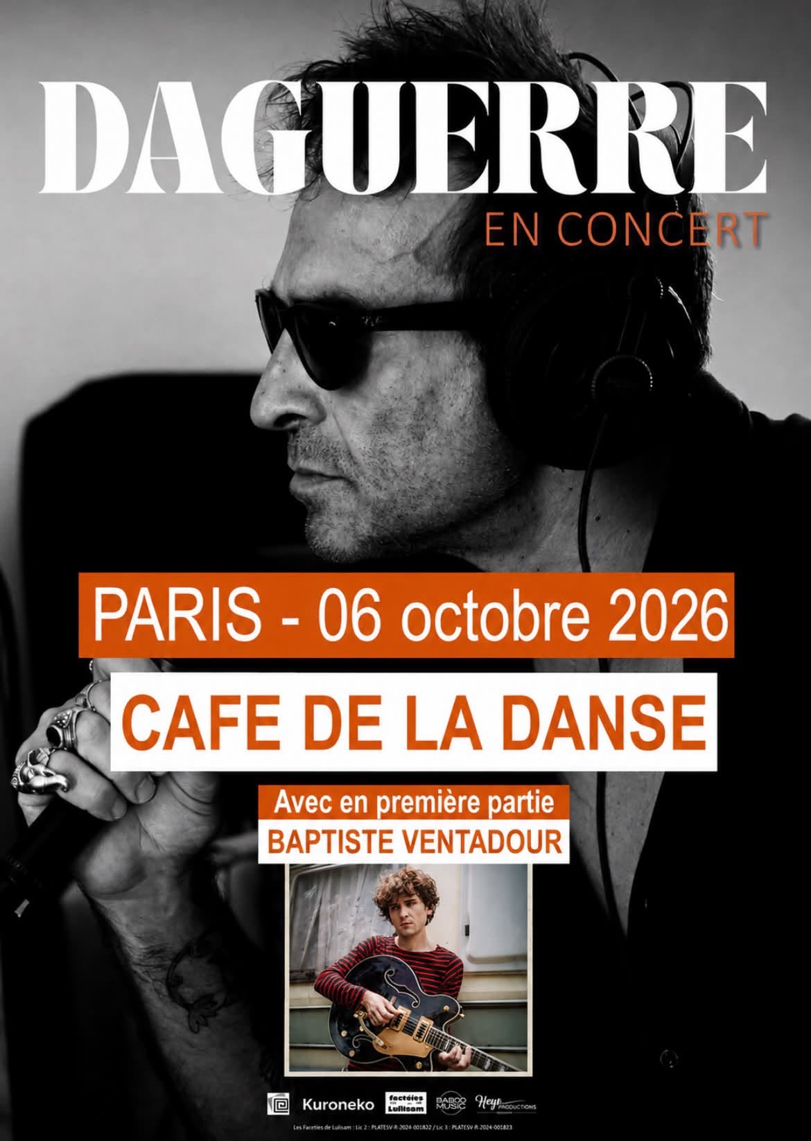 Daguerre fait escale au Café de la Danse avec Corps Voyou le 06 octobre 2026
