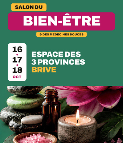 Brive : le Salon du Bien-Être revient du 16 au 18 octobre 2026 avec Jean-Paul Fluteau et le Pr Henri Joyeux Brive : le Salon du Bien-Être revient du 16 au 18 octobre 2026 avec Jean-Paul Fluteau et le Pr Henri Joyeux
