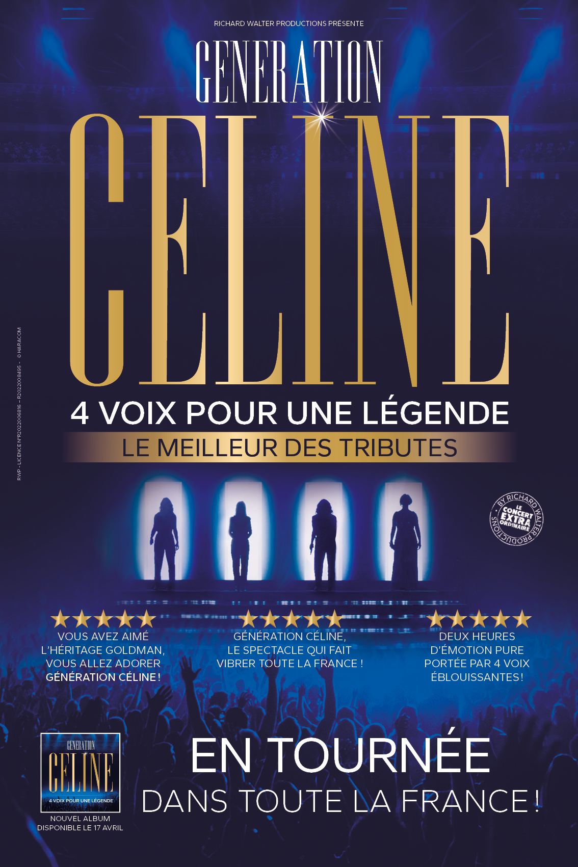Génération Céline célèbre les grands succès de Céline Dion en tournée et à l'Arena Grand paris