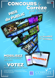 La remise des prix aux participants du concours vidéo "La Corrèze que j'aime"
