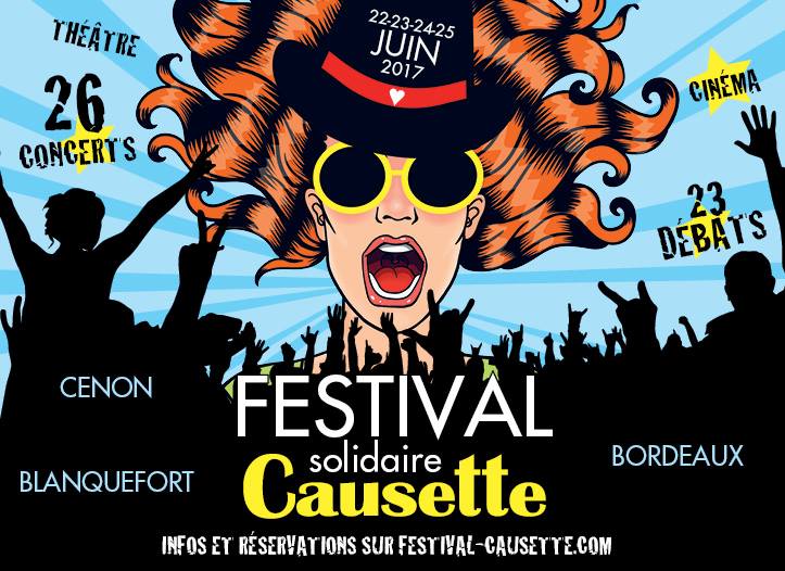 Causette en Festival du 22 au 25 juin à Bordeaux et sa région Causette en Festival du 22 au 25 juin à Bordeaux et sa région