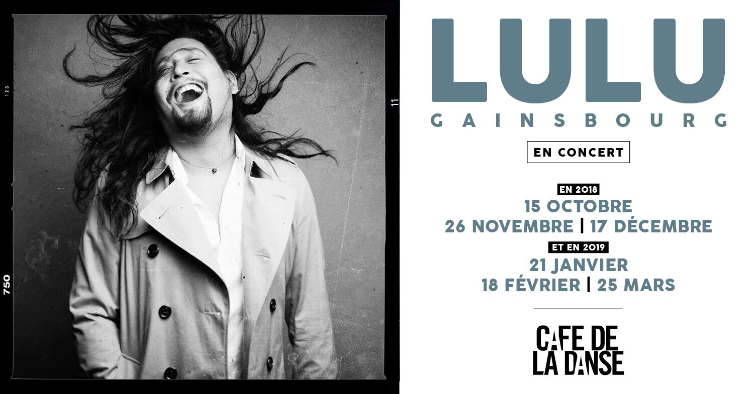 Lulu Gainsbourg prend date chaque mois en concert au Café de la Danse