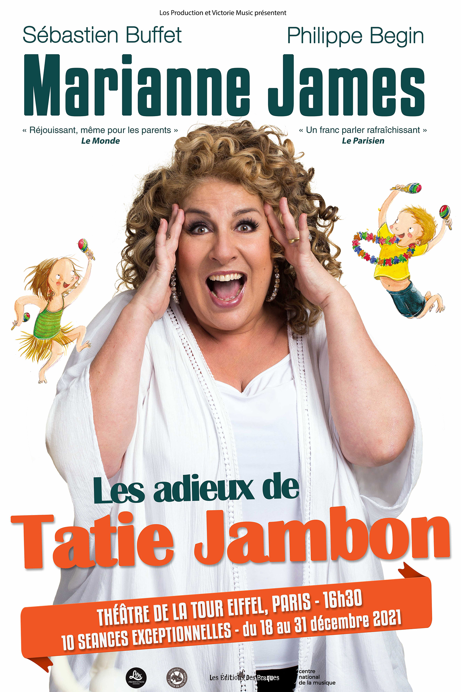 Marianne James revient avec Les Adieux de Tatie Jambon à Paris pour les fêtes Marianne James revient avec Les Adieux de Tatie Jambon à Paris pour les fêtes