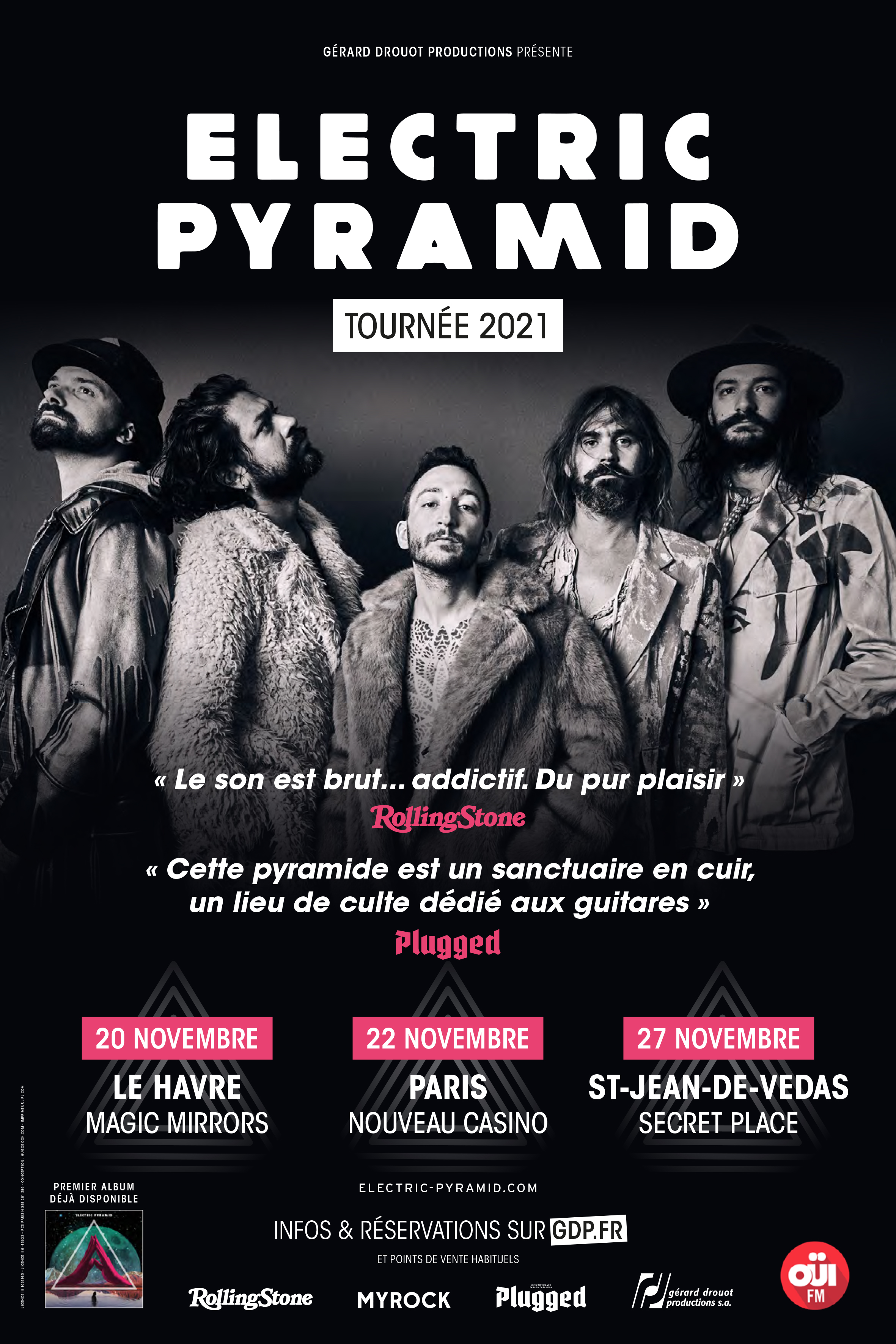 Electric Pyramid pour un soir à Paris au Nouveau Casino le 22/11