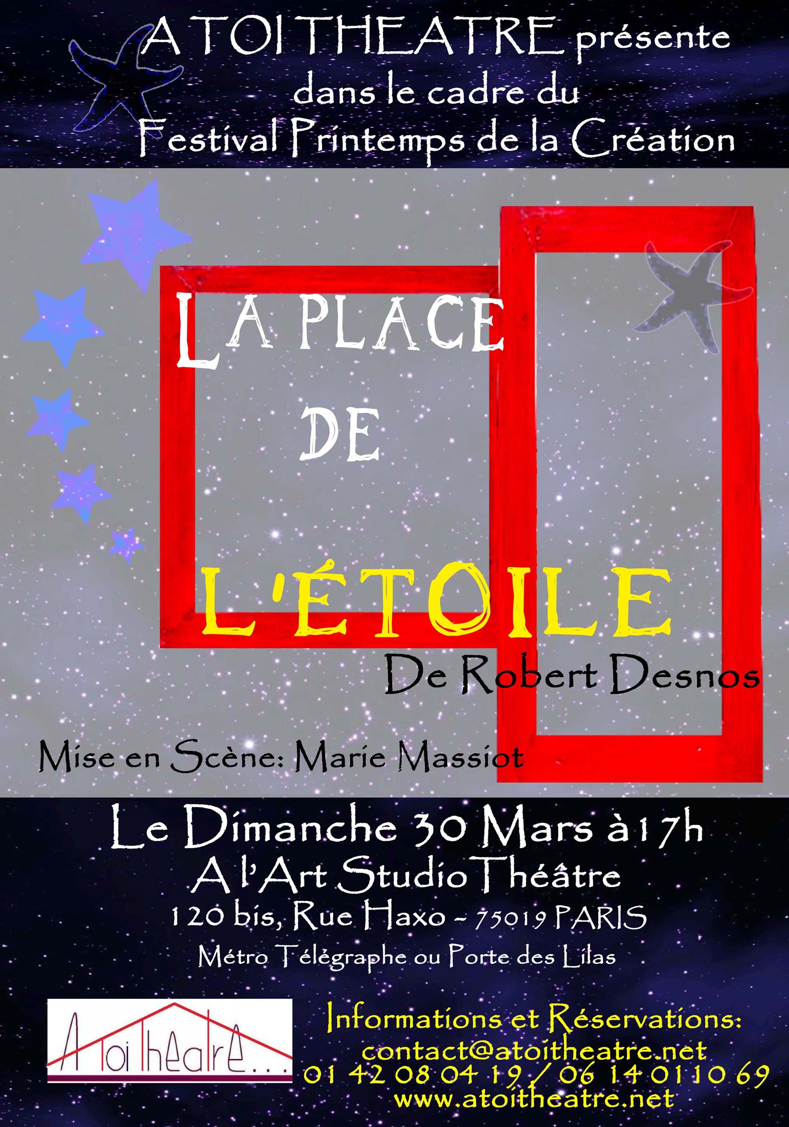 La Place de l'Etoile de Robert Desnos 