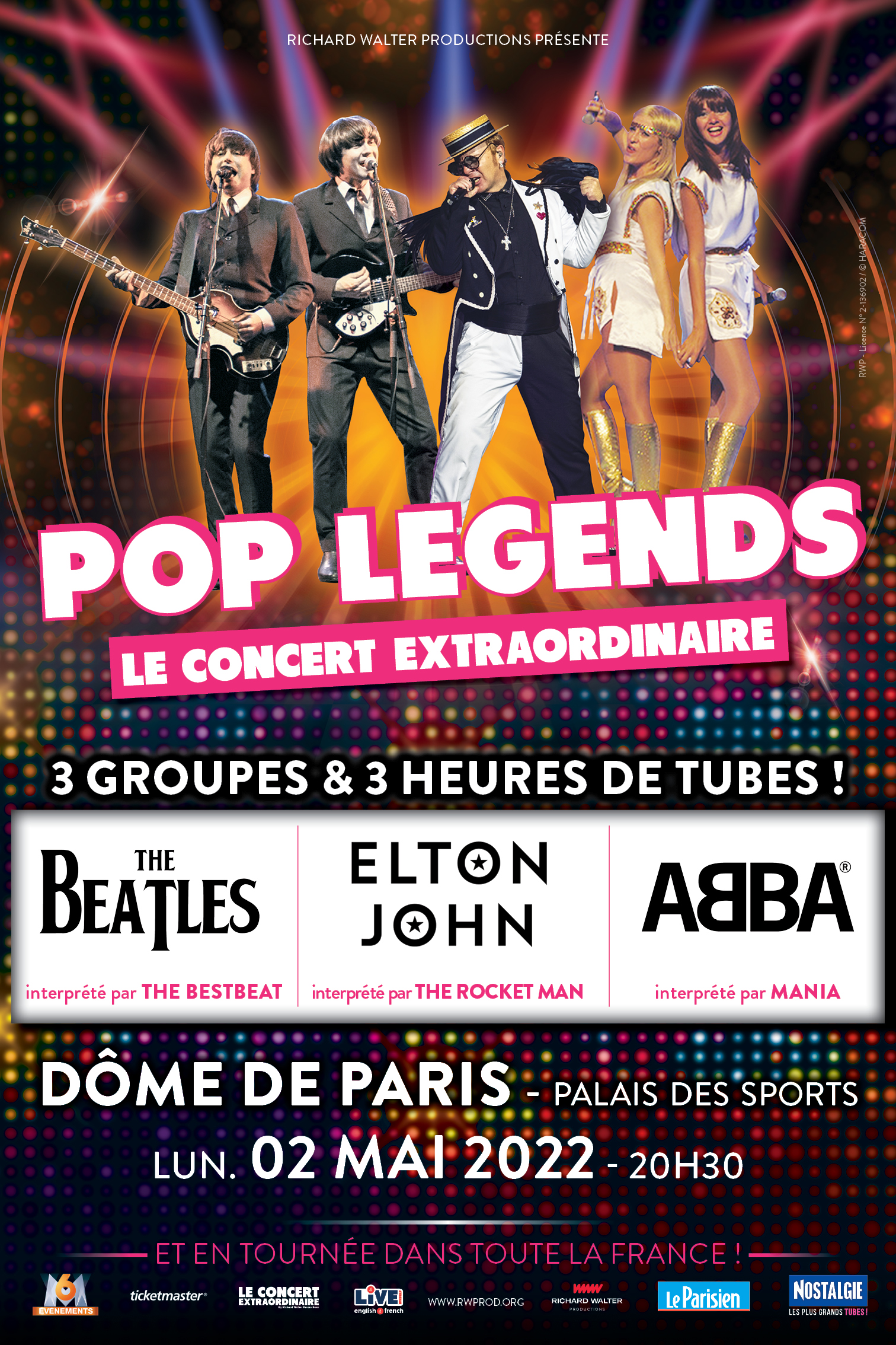 The Beatles, Abba et Elton John à l'honneur de la tournée Pop Legends partout en France The Beatles, Abba et Elton John à l'honneur de la tournée Pop Legends partout en France