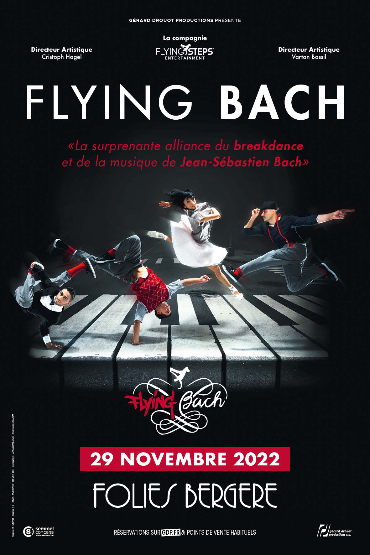 Flying Bach s'annonce le 29/11/2022 à Paris aux Folies Bergère