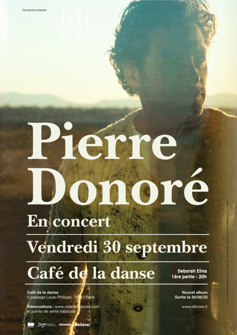 Pierre Donoré nous fait découvrir l'album Bien Fait pour toi au Café de la Danse le 30/09