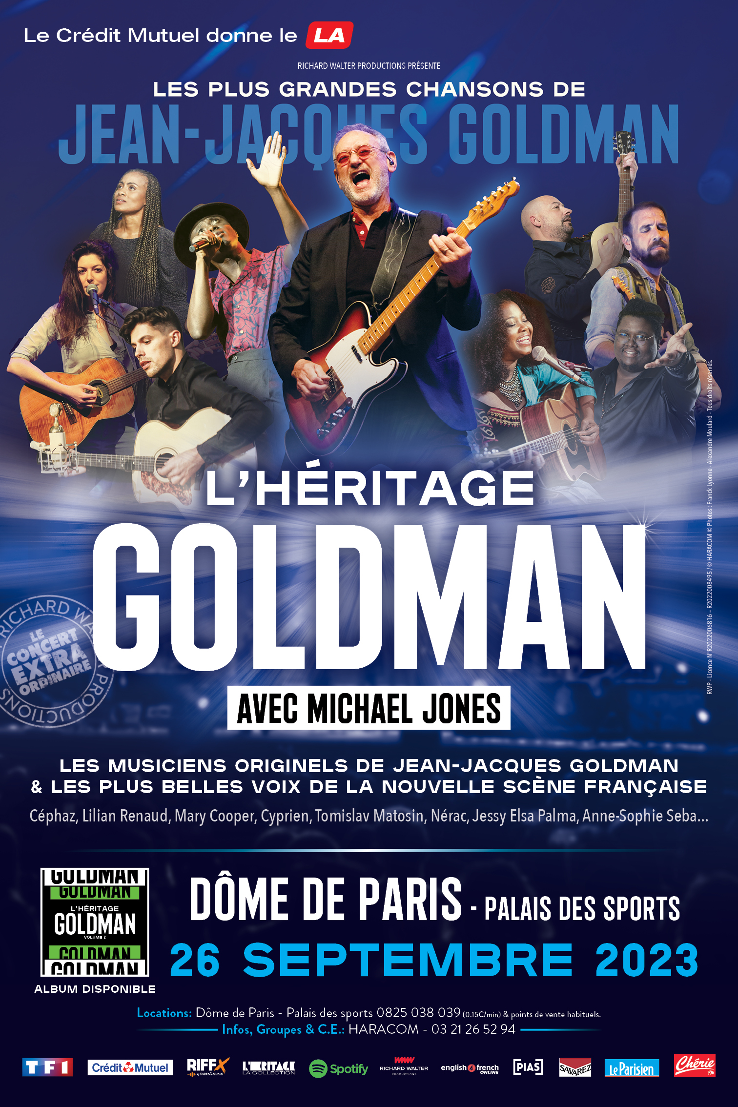 L'Héritage Goldman en tournée dans toute la France et à Paris le 26/09/2023