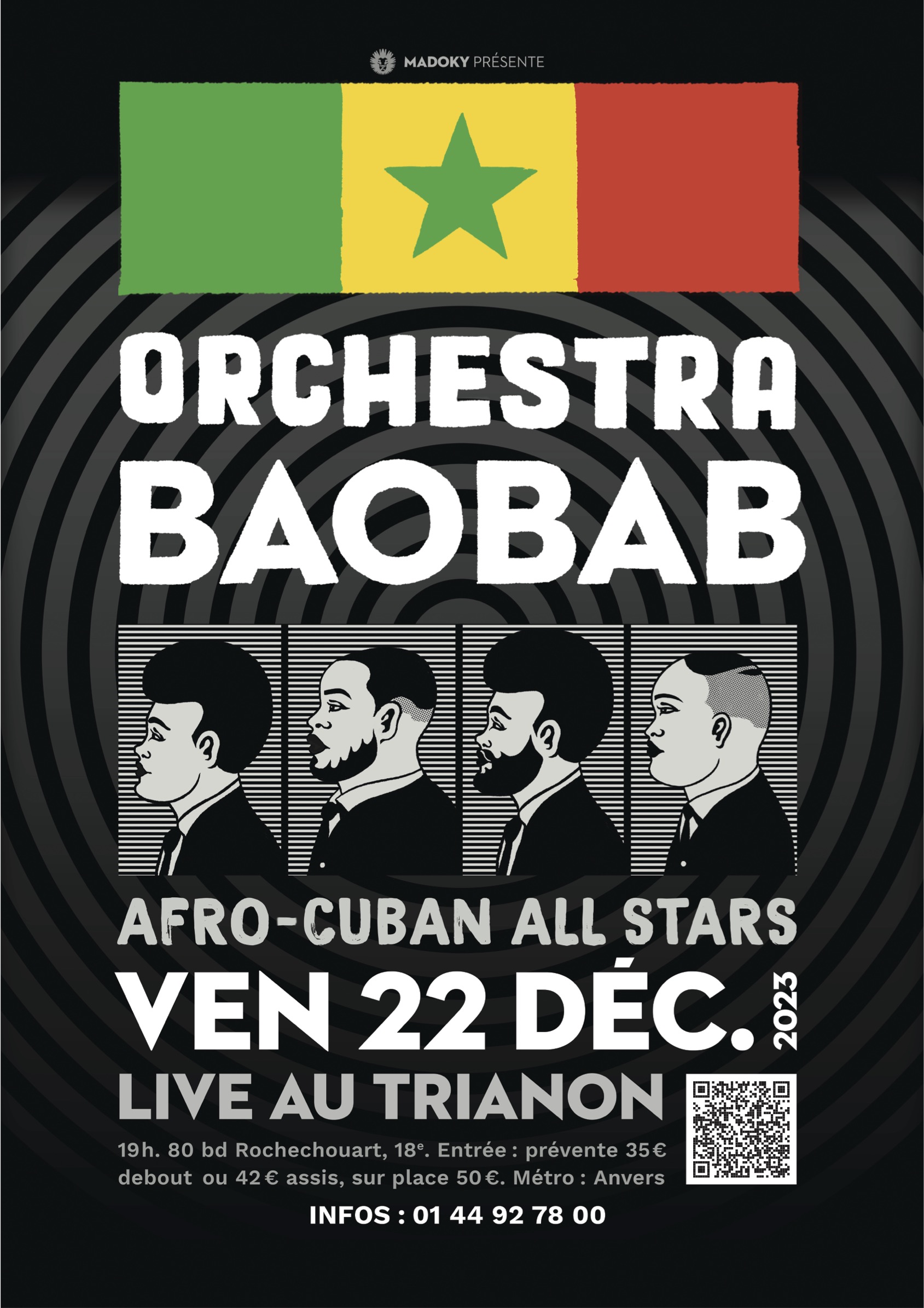 Orchestra Baobab donne rendez-vous aux Parisiens le 22/12 au Trianon