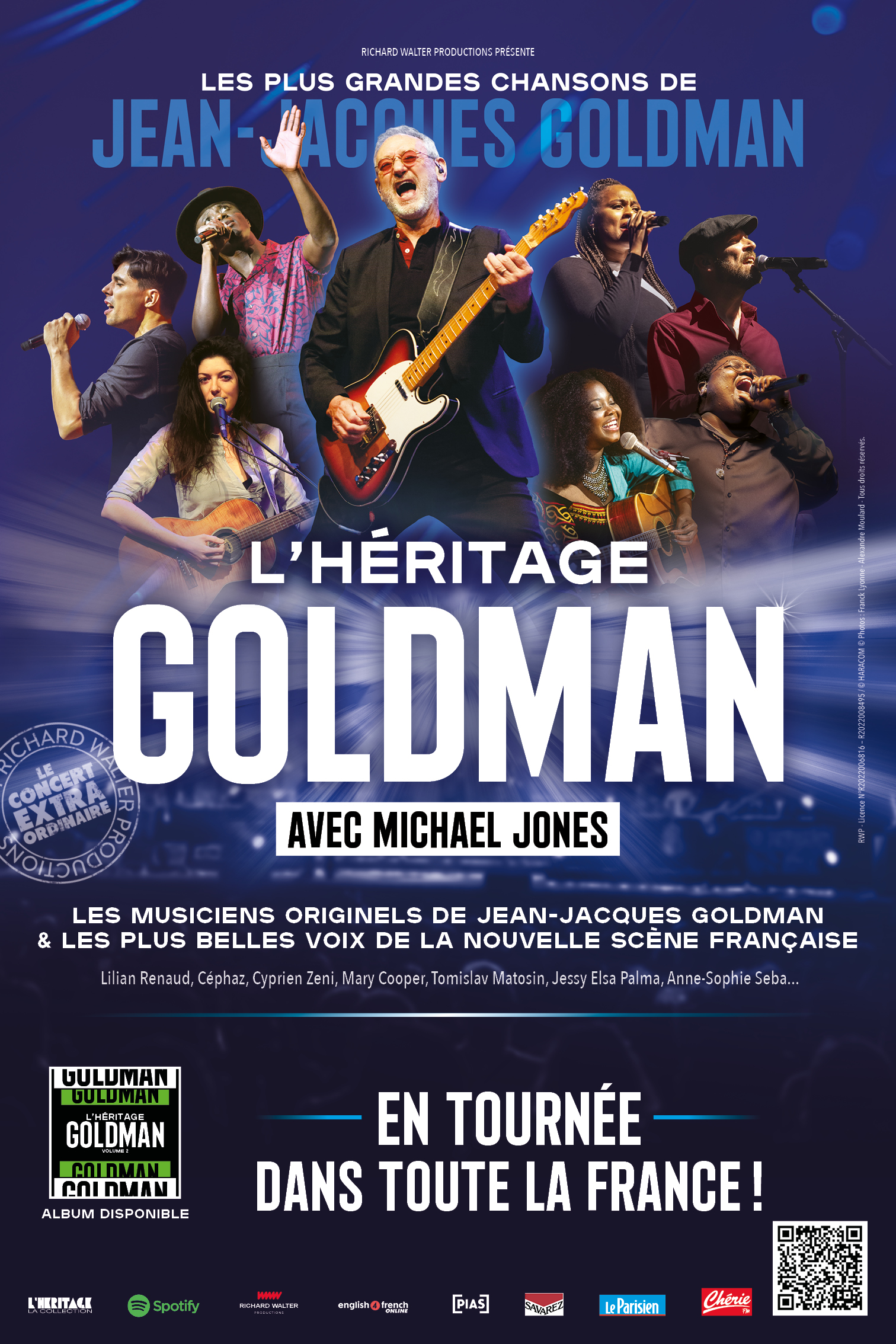 L'Héritage Goldman repart en tournée 2024 et sera au Dôme de Paris le 10/10/2024