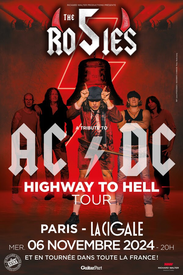 The 5 Rosies en tournée hommage à AC/DC à la Cigale le 06/11 et dans toute la France The 5 Rosies en tournée hommage à AC/DC à la Cigale le 06/11 et dans toute la France
