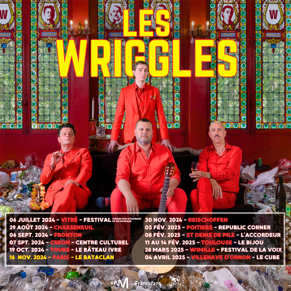 Les Wriggles lancent leur websérie Tournée Générale  Les Wriggles lancent leur websérie Tournée Générale