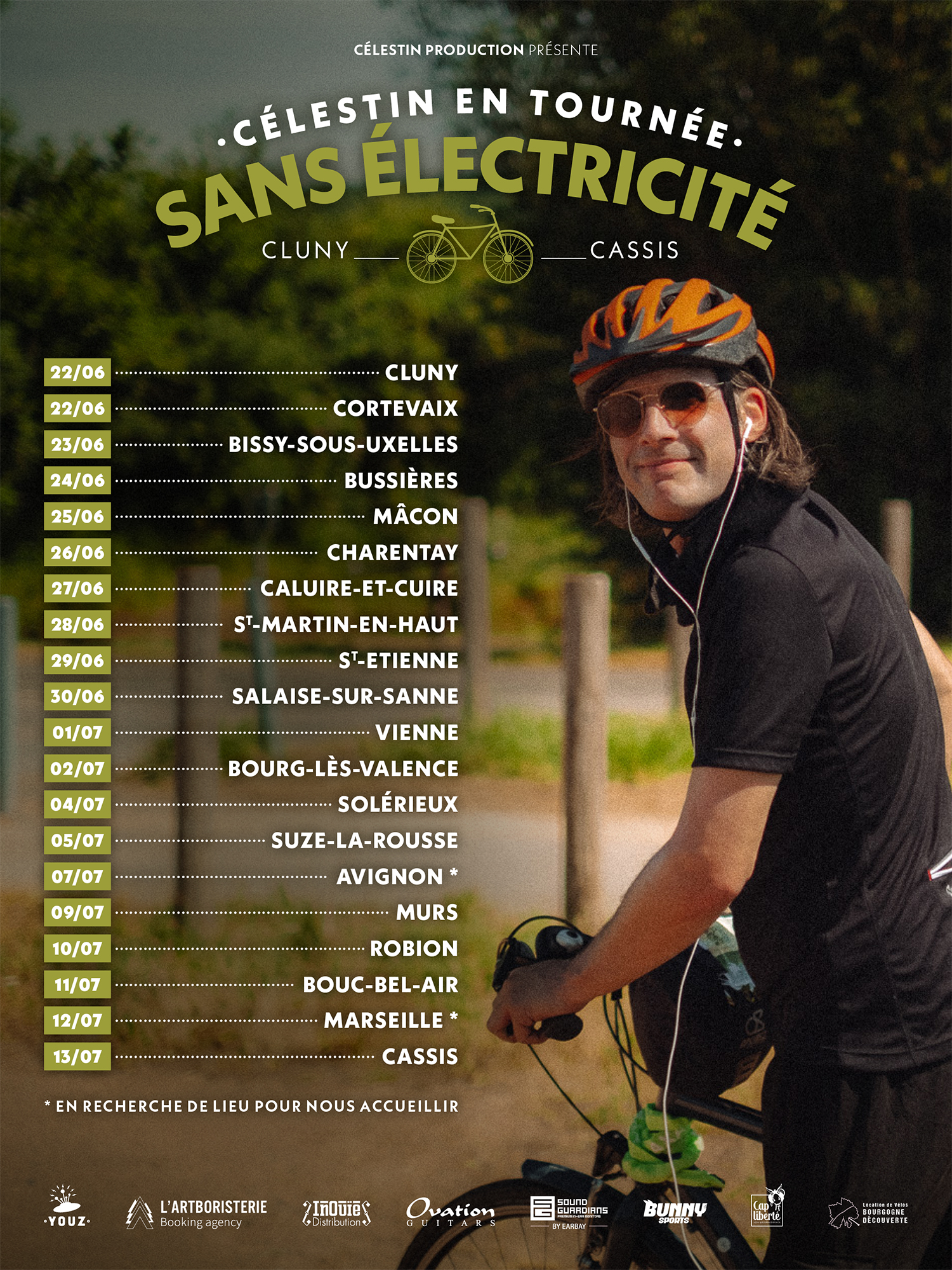 Célestin se lance dans une tournée française à vélo et dévoile le clip d'Eva
