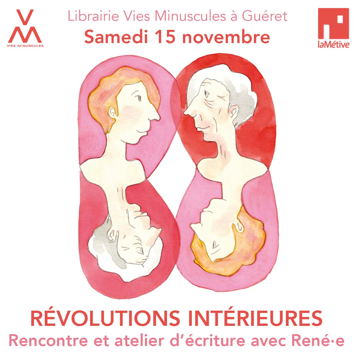 🎨 Rencontre et atelier d’écriture avec René·e à Guéret