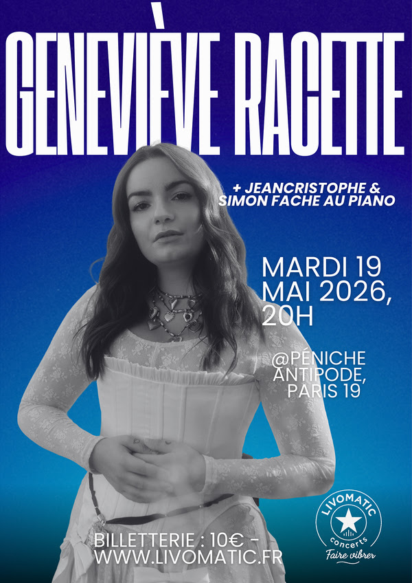 Geneviève Racette : La perle folk-rock québécoise débarque à Paris le 19 mai !